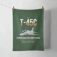 Thumbnail for T-45C Goshawk design on dark green towel