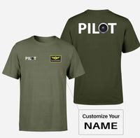 Thumbnail for Pilot & Jet Engine Designed Double-Side T-Shirts - view 13