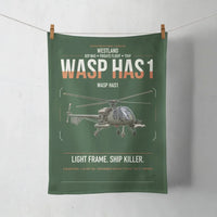 Thumbnail for Westland Wasp HAS1 design on dark green towel
