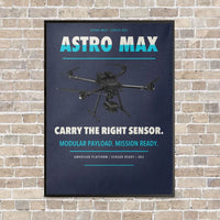 Thumbnail for Freefly Astro Max vertical canvas print - framed - navy blue background
