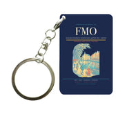 Thumbnail for Munster Osnabruck International Airport (FMO) design on navy blue key chain