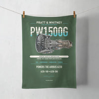 Thumbnail for PW1500G design on dark green towel
