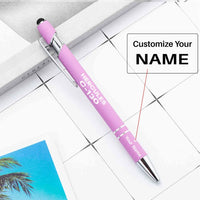 Thumbnail for The Military Transport Airplane C 130 touch pen - light purple with name
