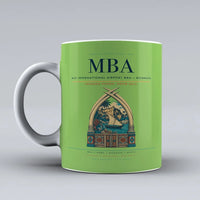 Thumbnail for International Airport MBA — Mombasa Mug design on light green moi
