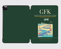 Thumbnail for Grand Forks International Airport (GFK) design on dark green ipad tablet case