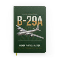 Thumbnail for B-29A Superfortress design on dark green notebook