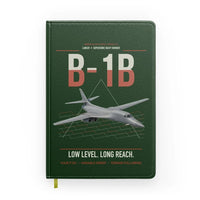 Thumbnail for B-1B Lancer design on dark green notebook