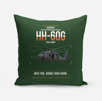 Thumbnail for Sikorsky HH-60G Pave Hawk design on dark green pillow