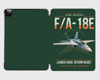 Thumbnail for F-A-18E Super Hornet design on dark green ipad tablet case
