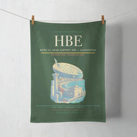 Thumbnail for Borg El Arab Airport (HBE) design on dark green towel