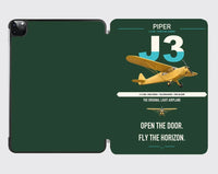 Thumbnail for Piper J-3 Cub design on dark green ipad tablet case