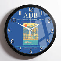 Thumbnail for Izmir Adnan Menderes Airport ADB Wall-Clock Framed - Blue