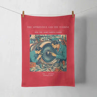 Thumbnail for VINTAGE G4470 - The Apprentice And The Turbine - Designed Towels design on red