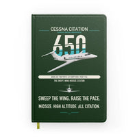 Thumbnail for Cessna Citation 650 - Citation III design on dark green notebook