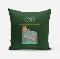Thumbnail for Tancredo Neves International Airport (CNF) design on dark green pillow