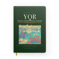 Thumbnail for Regina International Airport (YQR) design on dark green notebook