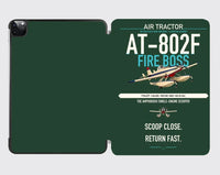 Thumbnail for Air Tractor AT-802F Fire Boss design on dark green ipad tablet case