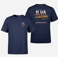 Thumbnail for Albatros D.Va design on navy blue t-shirt, double-side print
