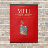 Thumbnail for Godofredo P Ramos Airport Boracay Caticlan MPH - Canvas Framed - Red