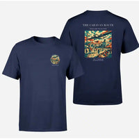 Thumbnail for VINTAGE G4040 - The Caravan Route - Double-Side T-Shirt design on navyblue double side t shirt