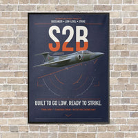 Thumbnail for Blackburn Buccaneer S2B vertical canvas print - framed - navy blue background