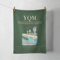 Thumbnail for Greater Moncton International Airport (YQM) design on dark green towel