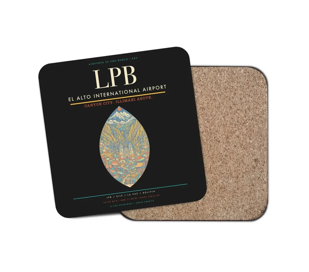 El Alto International Airport LPB Coaster 1-Piece - Black