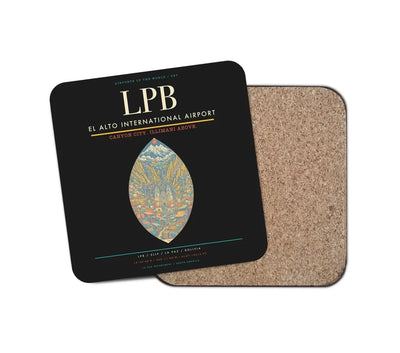 El Alto International Airport LPB Coaster 1-Piece - Black