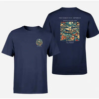 Thumbnail for VINTAGE G4404 - The Market Day Amphibian - Double-Side T-Shirt design on navyblue double side t shirt
