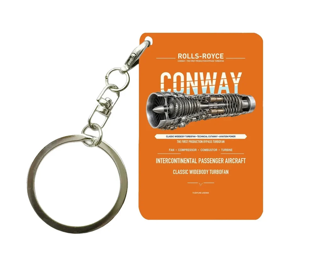 CONWAY Key Chain design on orange key chain