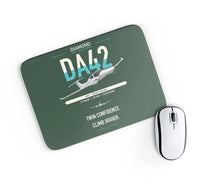Thumbnail for Diamond DA42-VI design on dark green rectangle mouse pad