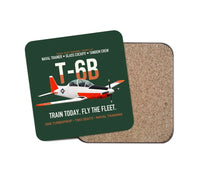 Thumbnail for T-6B Texan II Naval Aviator Training design on dark green 1 piece coaster