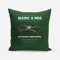 Thumbnail for DJI Mavic 4 Pro design on dark green pillow