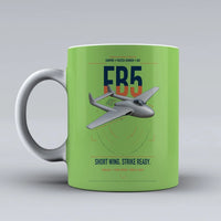Thumbnail for de Havilland Vampire FB5 design on light green ceramic mug, double-side print