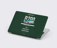 Thumbnail for Beechcraft King Air B200 design on dark green MacBook case