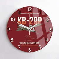 Thumbnail for KB-29P SUPERFORTRESS design on dark red no frame wall clock
