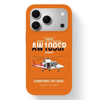 Thumbnail for Leonardo AW109SP GrandNew design on orange magsafe iphone case, for iPhone 17 Pro