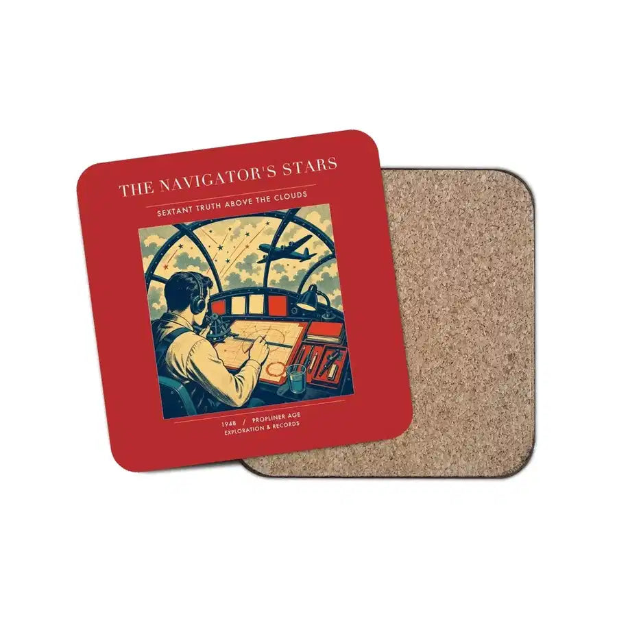 The Navigator's Stars - Designed Coasters design on red 1-piece