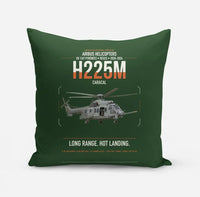 Thumbnail for Airbus Helicopters H225M Caracal design on dark green pillow