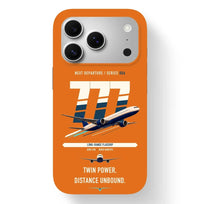 Thumbnail for Boeing 777-300ER design on orange magsafe iphone case