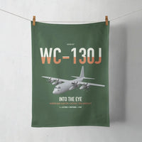 Thumbnail for WC-130J Hurricane Hunter design on dark green towel