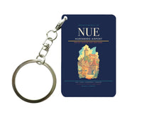 Thumbnail for Nuremberg Airport (NUE) design on navy blue key chain
