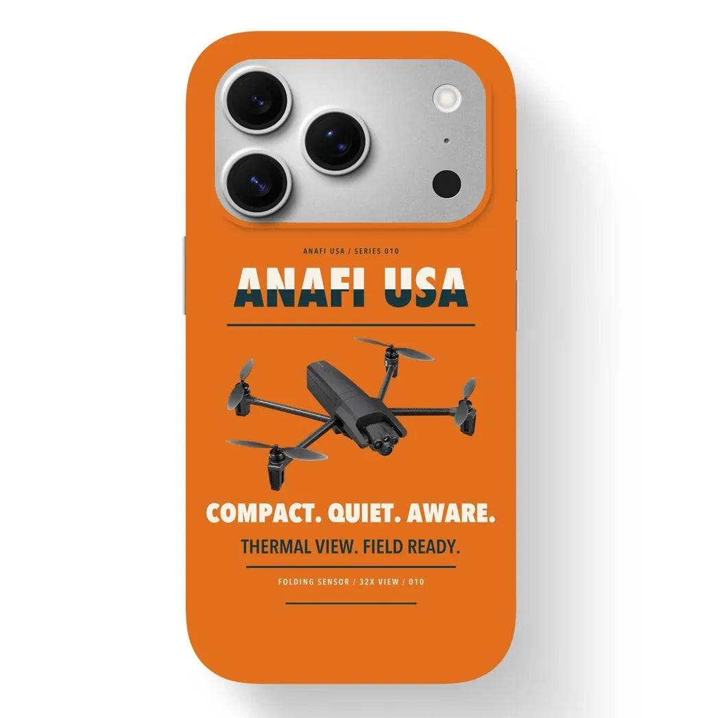 Parrot ANAFI USA Case design on orange iphone case