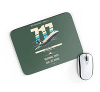Thumbnail for Boeing 717-200 design on dark green rectangle mouse pad
