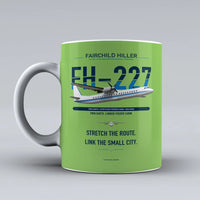Thumbnail for Hiller FH-227B Mug design on light green fairchild