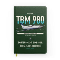 Thumbnail for Daher TBM 980 design on dark green notebook