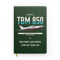Thumbnail for Socata TBM 850 design on dark green notebook