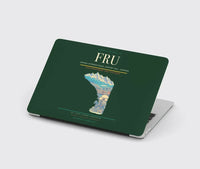 Thumbnail for Manas International Airport (FRU) design on dark green MacBook case