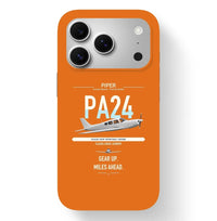 Thumbnail for Piper PA-24-250 Comanche 250 design on orange magsafe iphone case, for iPhone 17 Pro