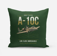 Thumbnail for A-10C Thunderbolt II design on dark green pillow